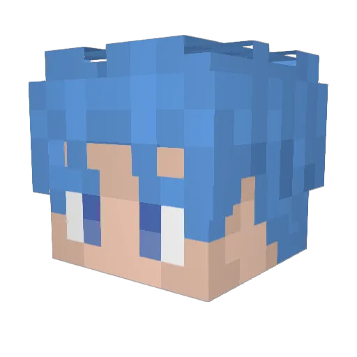 SpotOPep Minecraft avatar head, 3D render