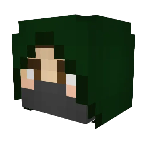 SpotsALot Minecraft avatar head, 3D render