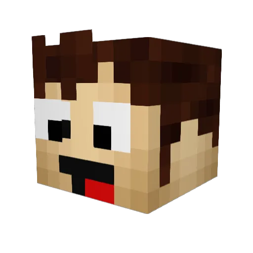 SpottedSealy Minecraft avatar head, 3D render