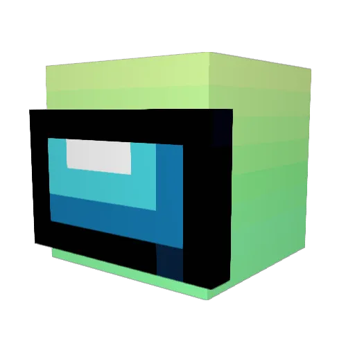 Spottto Minecraft avatar head, 3D render
