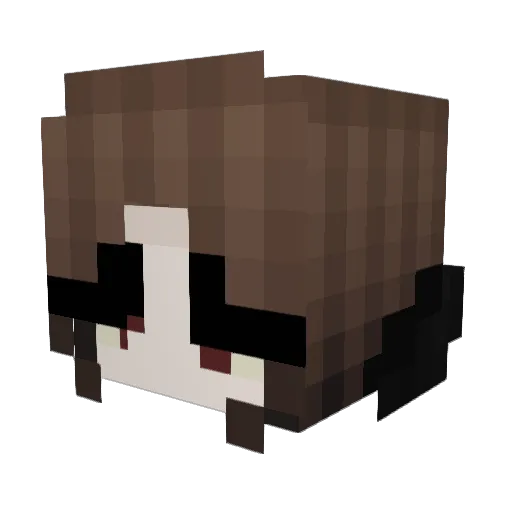 Spotty123 Minecraft avatar head, 3D render