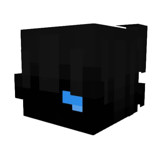 Spottz Minecraft avatar head, 3D render
