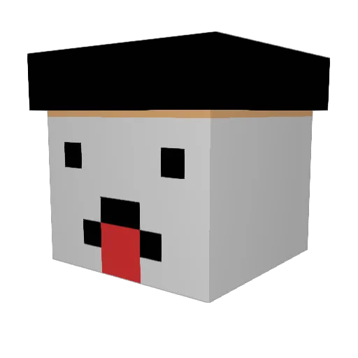 SpotyHaGever Minecraft avatar head, 3D render