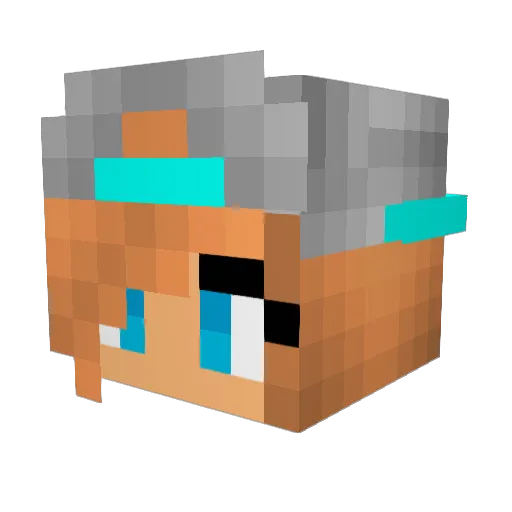 Spotyspots Minecraft avatar head, 3D render