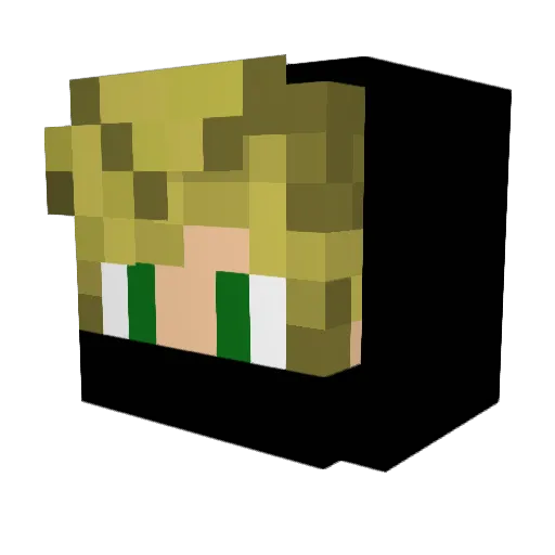 Spotz_paxx Minecraft avatar head, 3D render