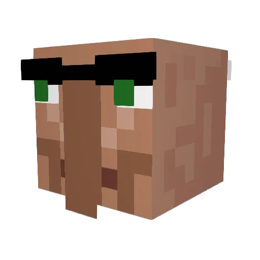 Spotzi Minecraft avatar head, 3D render