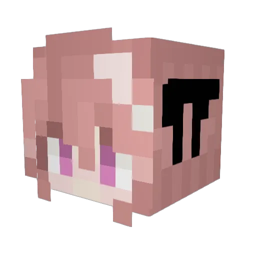 SprKamiWil Minecraft avatar head, 3D render
