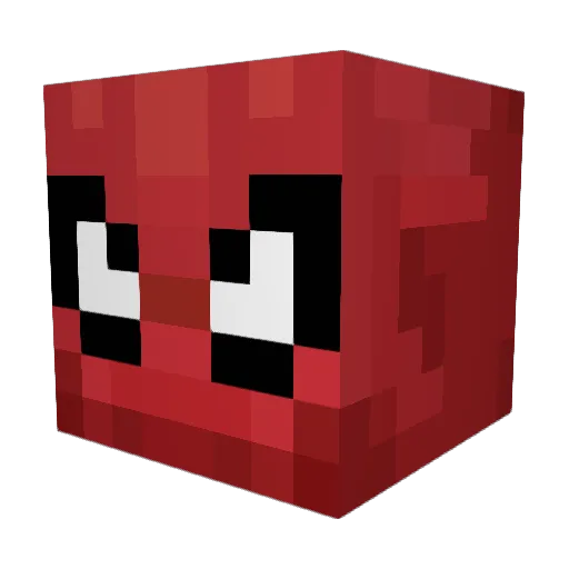 Sprallet Minecraft avatar head, 3D render