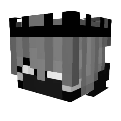 SpranD_ Minecraft avatar head, 3D render