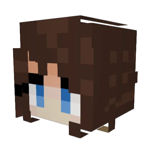 Spraya64 Minecraft avatar head, 3D render