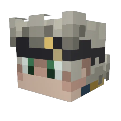 SprayandPray1500 Minecraft avatar head, 3D render