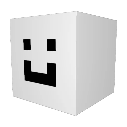 Spreality Minecraft avatar head, 3D render