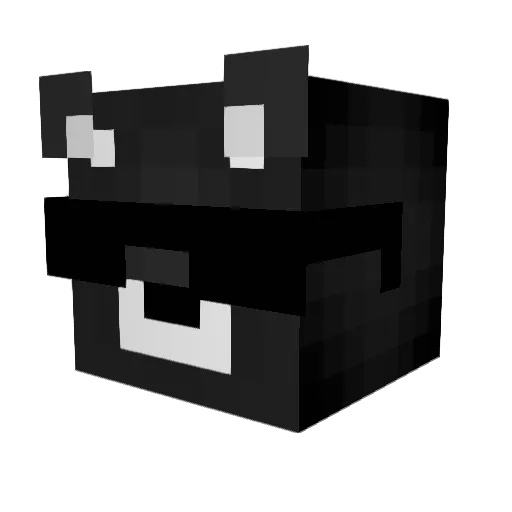 Spreen Minecraft avatar head, 3D render