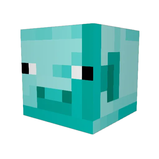 SprengDeinZimmer Minecraft avatar head, 3D render