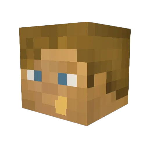 Sprey_Krinov Minecraft avatar head, 3D render