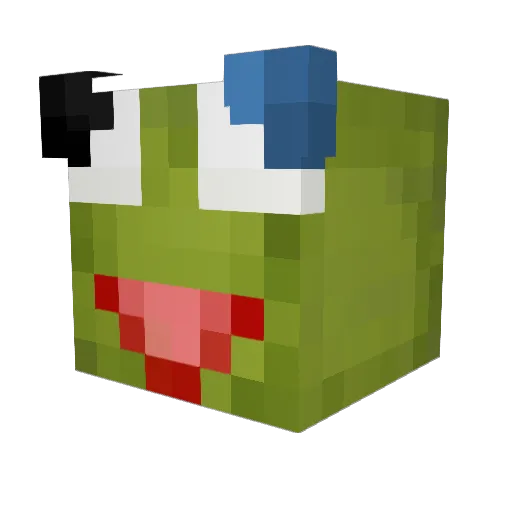 Sprhre Minecraft avatar head, 3D render