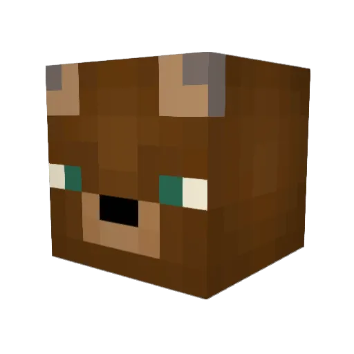 SpriC0 Minecraft avatar head, 3D render