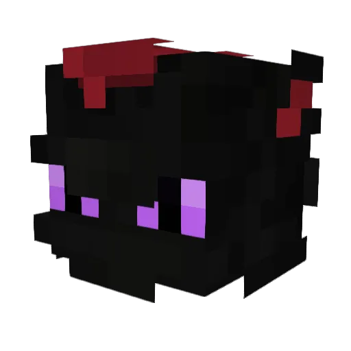 Spried Minecraft avatar head, 3D render
