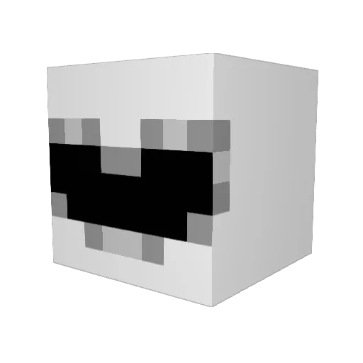 Spriek Minecraft avatar head, 3D render