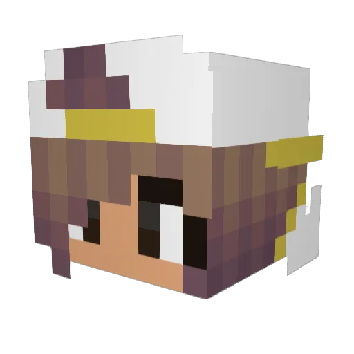 Spring07 Minecraft avatar head, 3D render