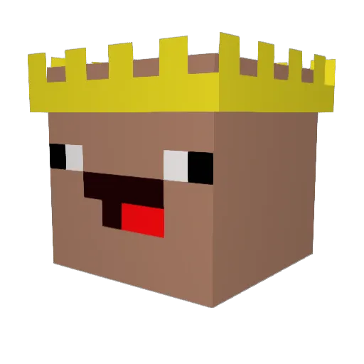 Spring868 Minecraft avatar head, 3D render