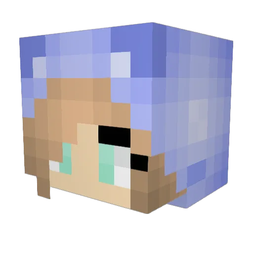 SpringCake Minecraft avatar head, 3D render