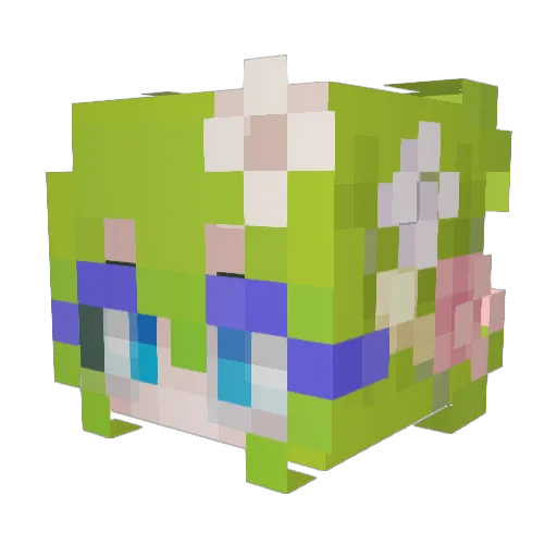 SpringIsDead_ Minecraft avatar head, 3D render