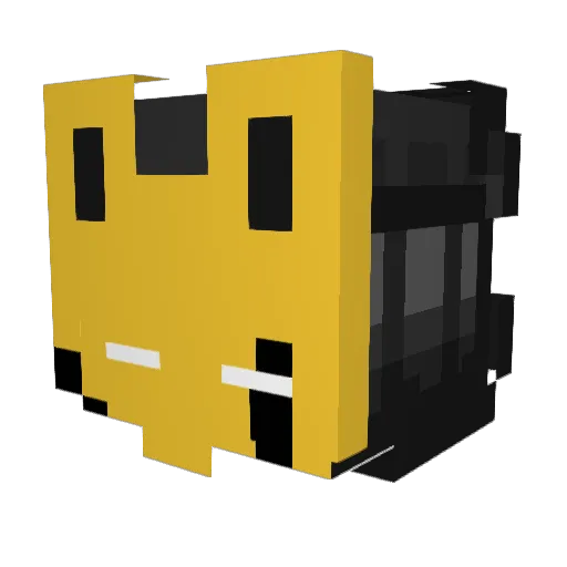 SpringPC Minecraft avatar head, 3D render