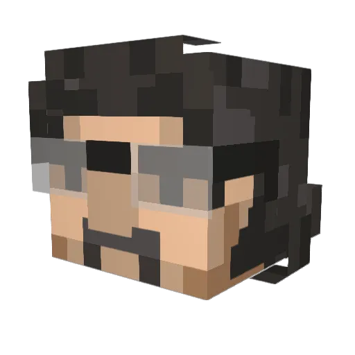 SpringSlx Minecraft avatar head, 3D render