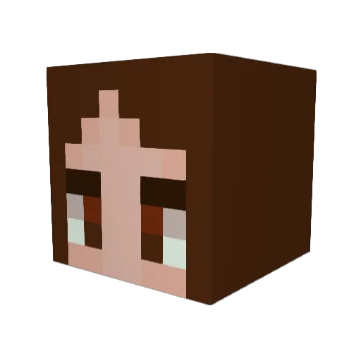 SpringSunflower Minecraft avatar head, 3D render