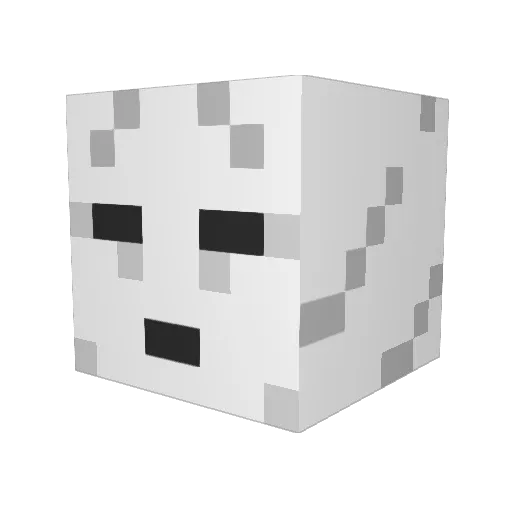 SpringWater0002 Minecraft avatar head, 3D render