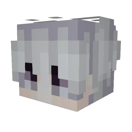SpringXeno Minecraft avatar head, 3D render