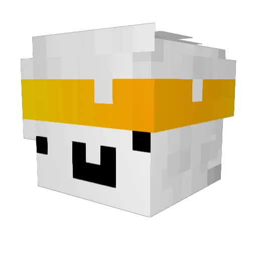 Spring_WU Minecraft avatar head, 3D render