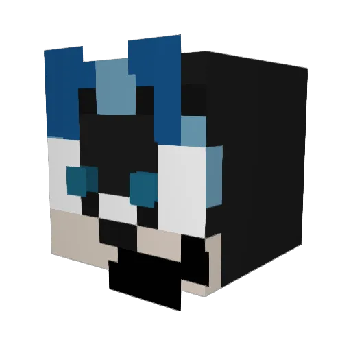 Springbonnie02 Minecraft avatar head, 3D render