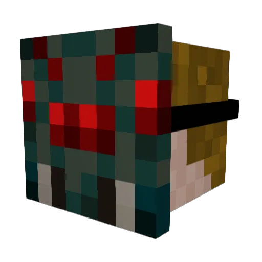 Springheeled1 Minecraft avatar head, 3D render