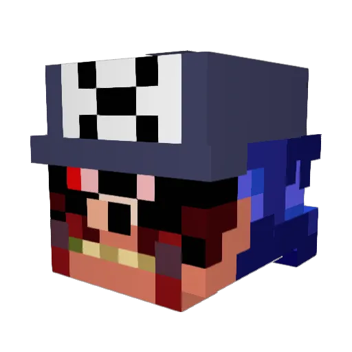Springlesauce Minecraft avatar head, 3D render