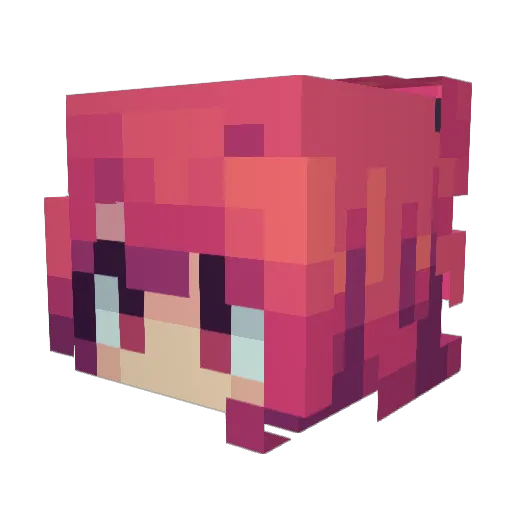 Springlesauce Minecraft avatar head, 3D render