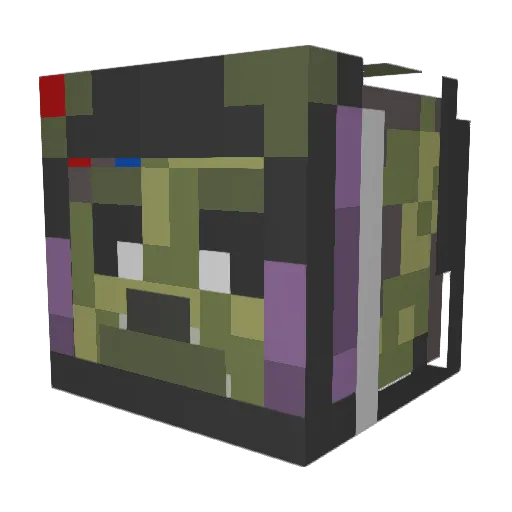 Springtrap0045 Minecraft avatar head, 3D render