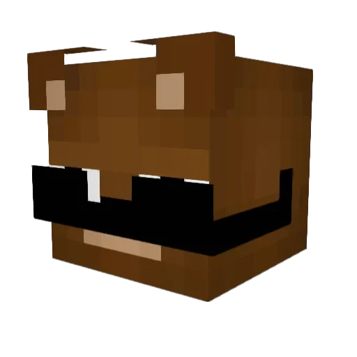 SpringtrapClient Minecraft avatar head, 3D render