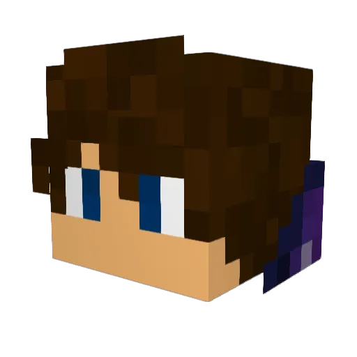 SpringyMadness Minecraft avatar head, 3D render