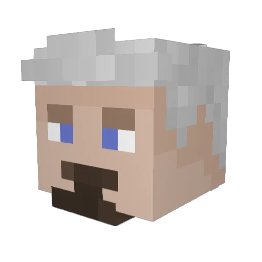 Springzin8D Minecraft avatar head, 3D render