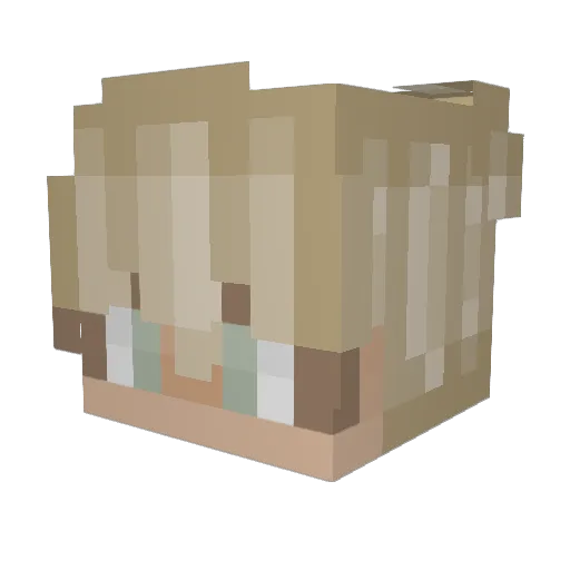Springzz Minecraft avatar head, 3D render