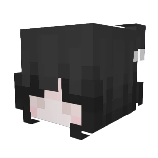 Sprinkle Minecraft avatar head, 3D render