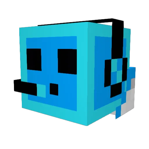 SprinkleDick Minecraft avatar head, 3D render