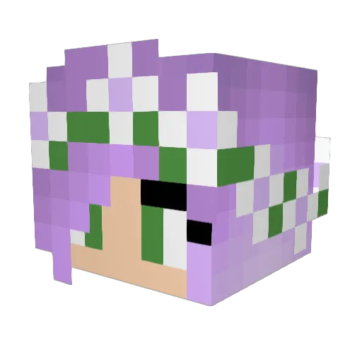 SprinkleFairy_3 Minecraft avatar head, 3D render