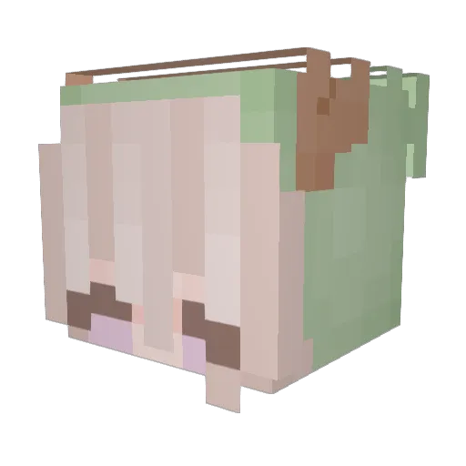 Sprinklel1keus Minecraft avatar head, 3D render