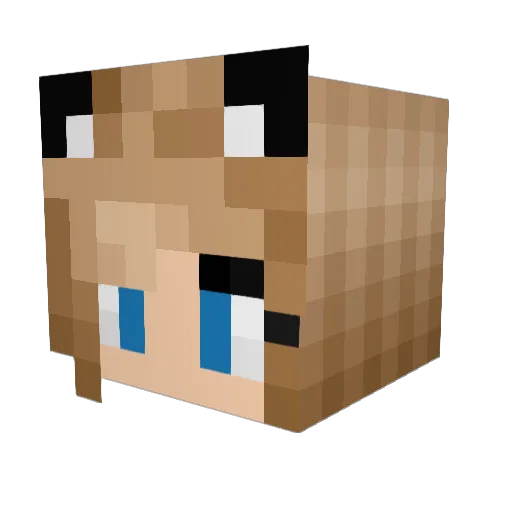 Sprinkles93 Minecraft avatar head, 3D render