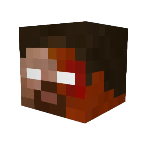 SprinklesTRD Minecraft avatar head, 3D render