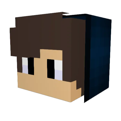 Sprint12 Minecraft avatar head, 3D render