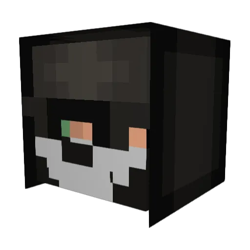 Sprint Minecraft avatar head, 3D render